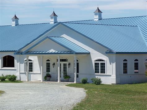 blue metal roof houses|blue corrugated roofing.